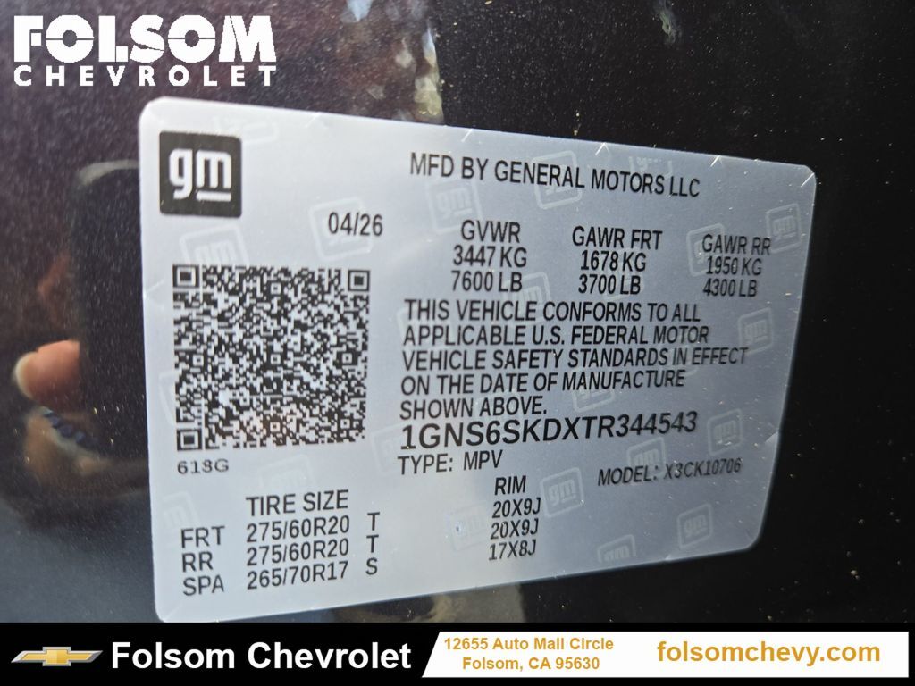 2026 Chevrolet Tahoe Premier Folsom CA