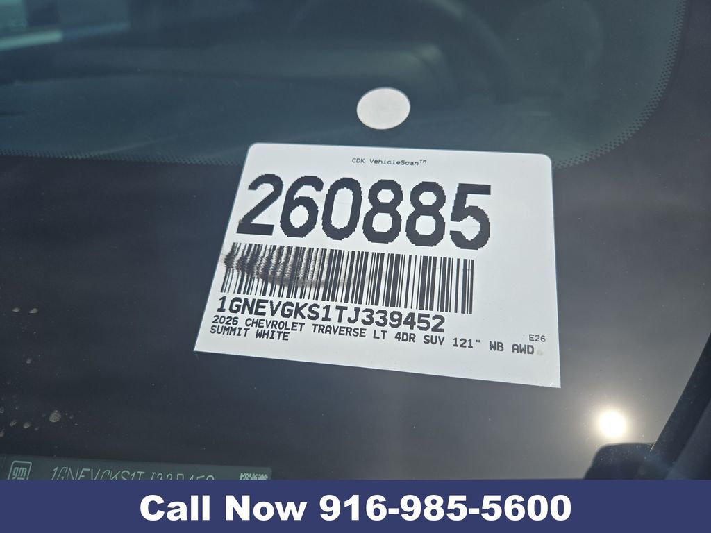 2026 Chevrolet Traverse LT Folsom CA