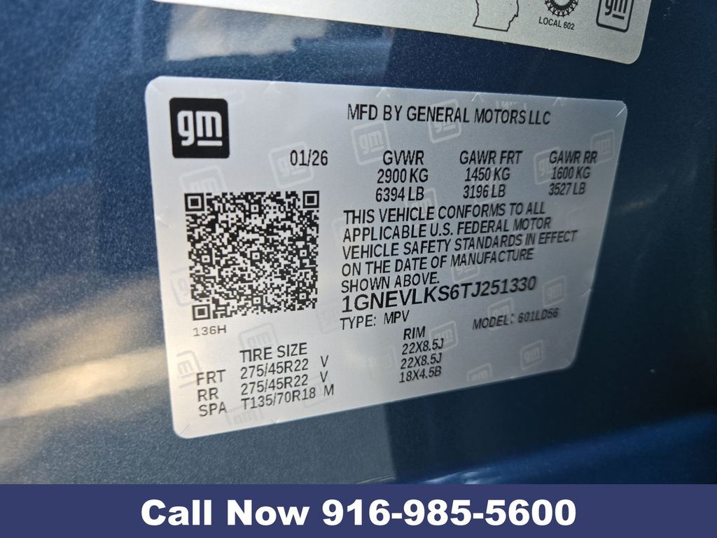 2026 Chevrolet Traverse RS Folsom CA