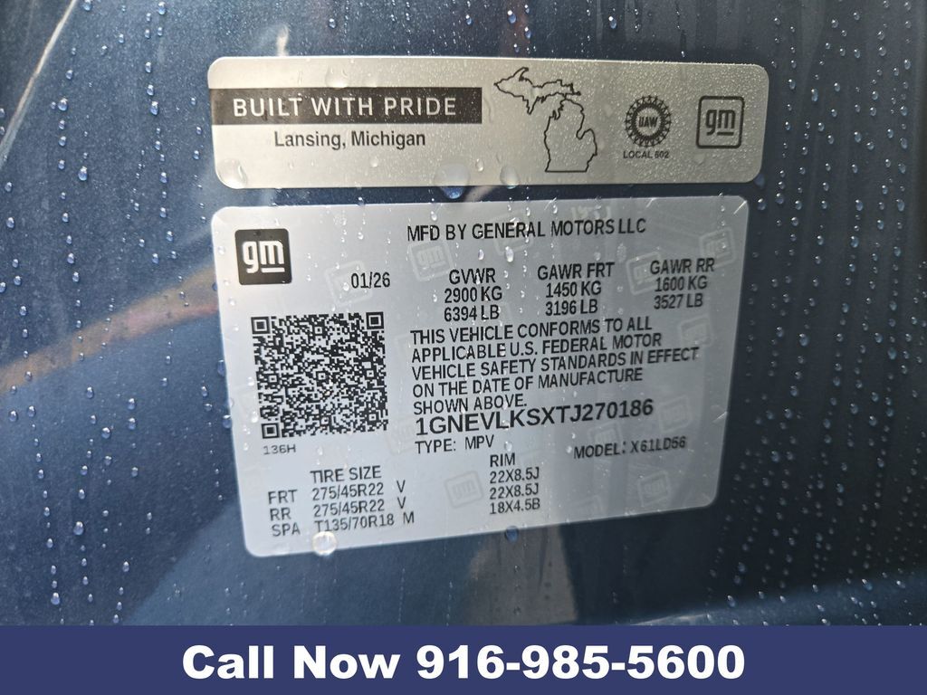2026 Chevrolet Traverse RS Folsom CA