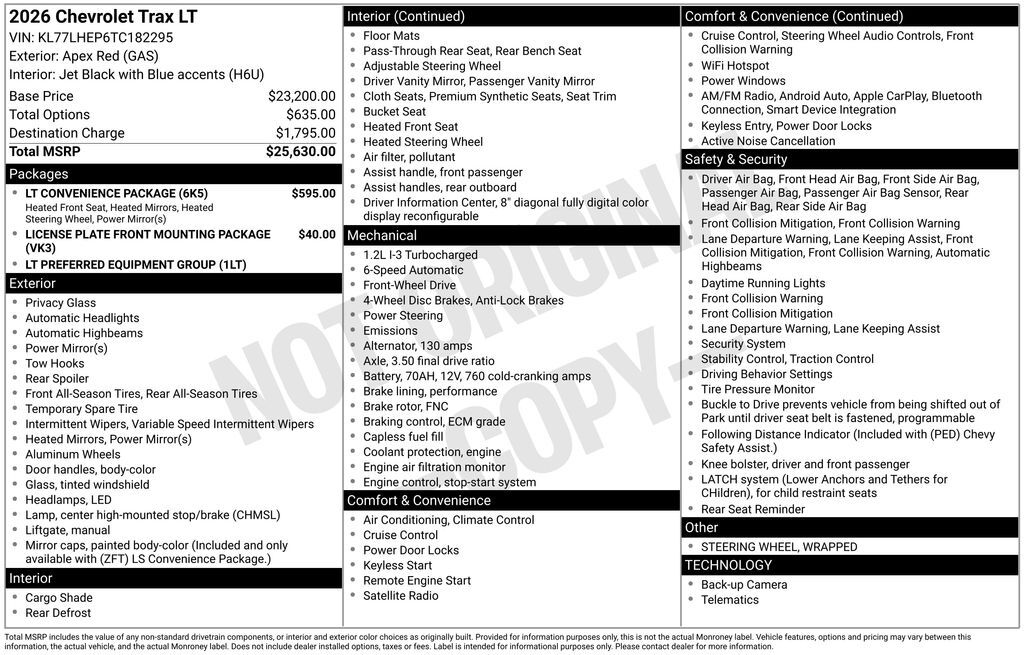 2026 Chevrolet Trax LT Commerce GA