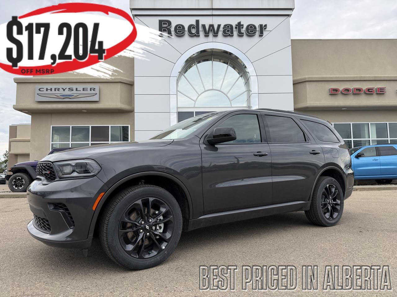 2026 Dodge Durango GT AWD | Vapour Grey | V6 | Blacktop Package | 3rd Row Seating | Heated Seats Wheel | 10IN NAV