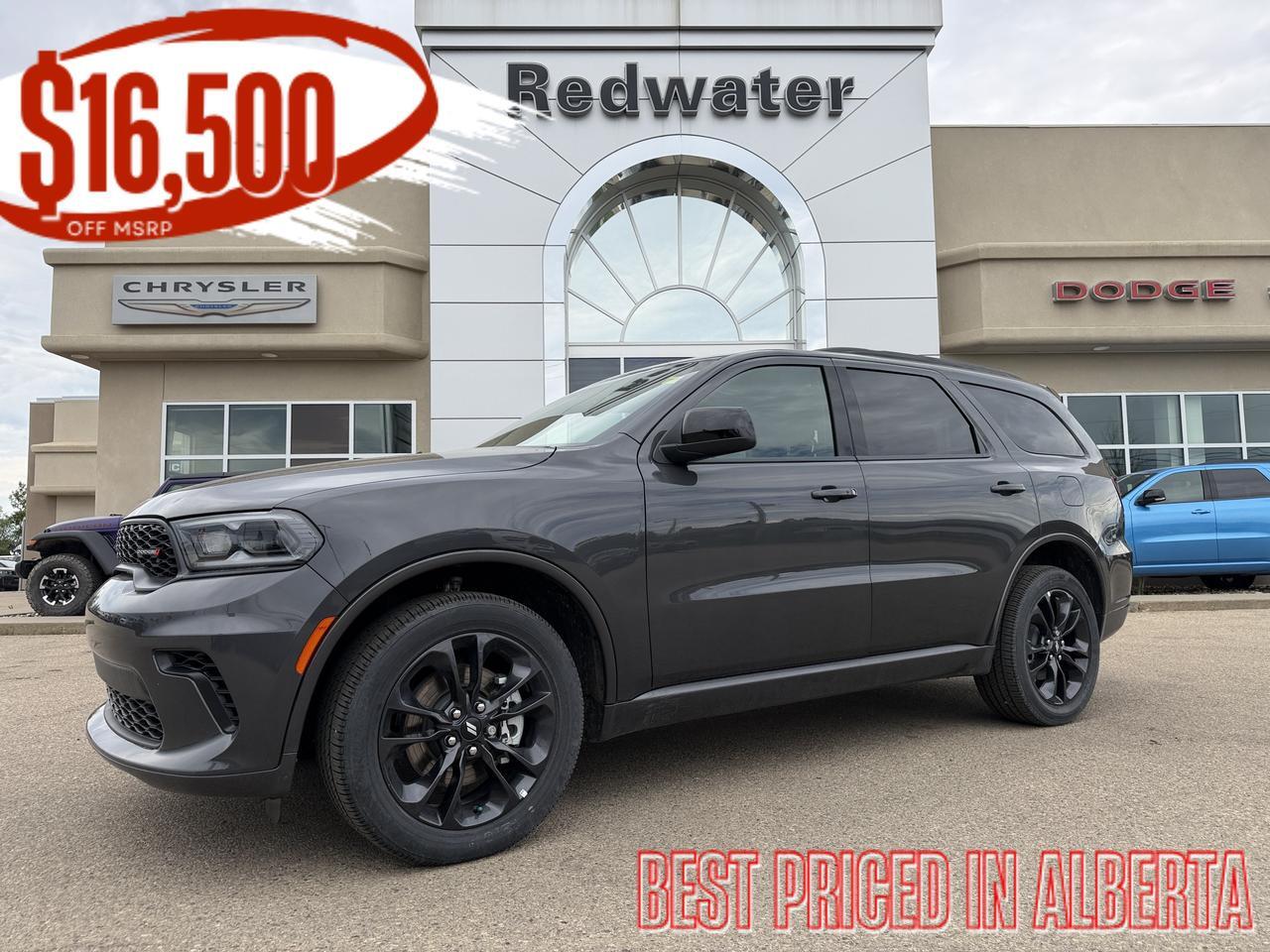 2026 Dodge Durango GT AWD | Vapour Grey | V6 | Blacktop Package | 3rd Row Seating | Heated Seats Wheel | 10IN NAV