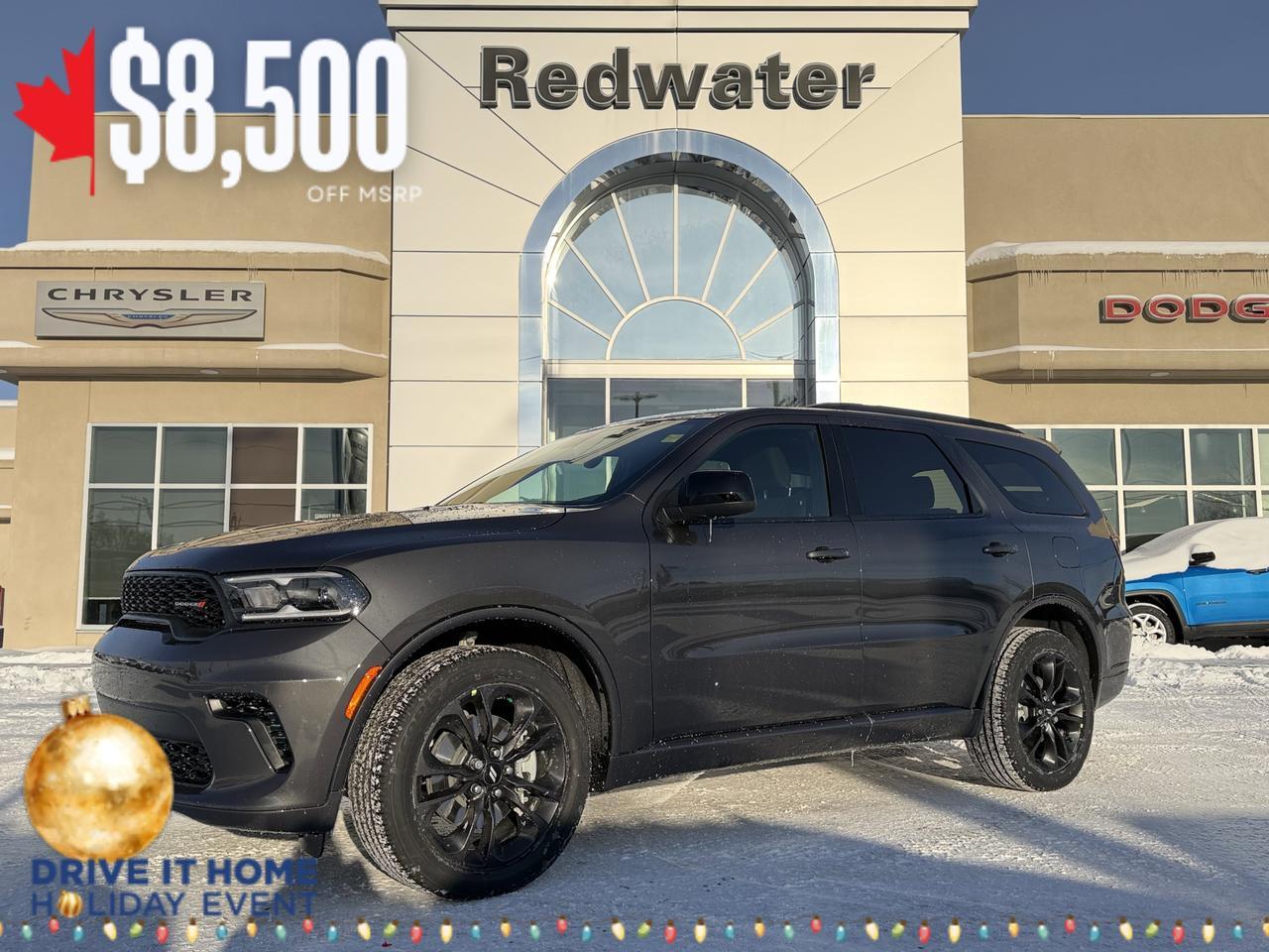2026 Dodge Durango GT AWD | Vapour Grey | V6 | Blacktop Package | 3rd Row Seating | Heated Seats Wheel | 10IN NAV