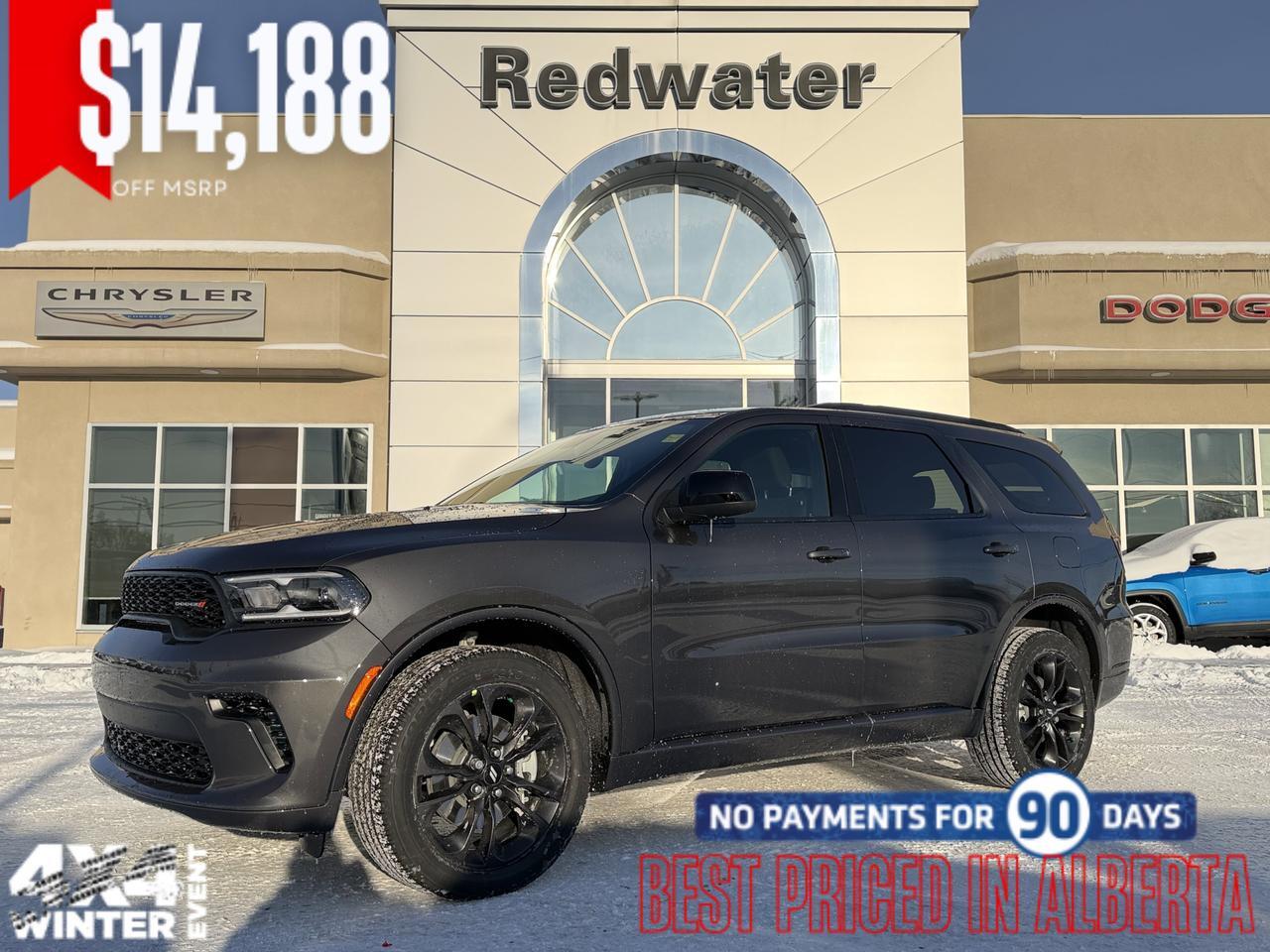 2026 Dodge Durango GT AWD | Vapour Grey | V6 | Blacktop Package | 3rd Row Seating | Heated Seats Wheel | 10IN NAV