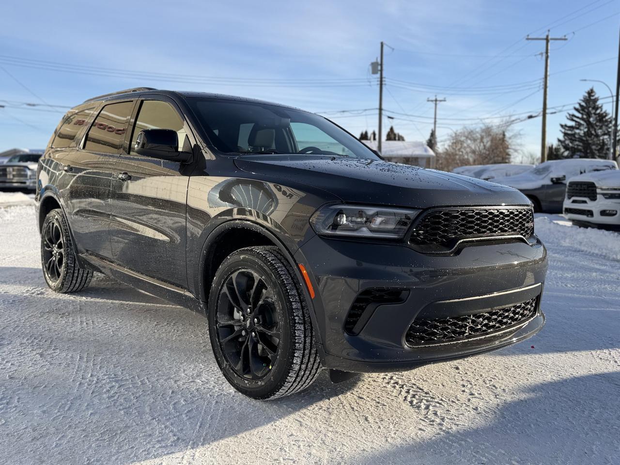 2026 Dodge Durango GT AWD | Vapour Grey | V6 | Blacktop Package | 3rd Row Seating | Heated Seats Wheel | 10IN NAV Redwater AB