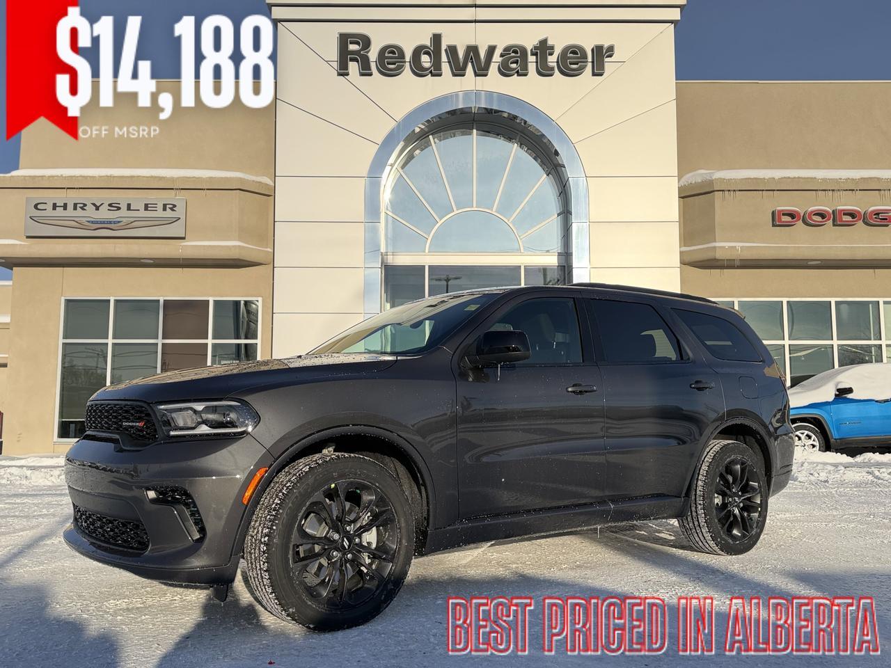 2026 Dodge Durango GT AWD | Vapour Grey | V6 | Blacktop Package | 3rd Row Seating | Heated Seats Wheel | 10IN NAV