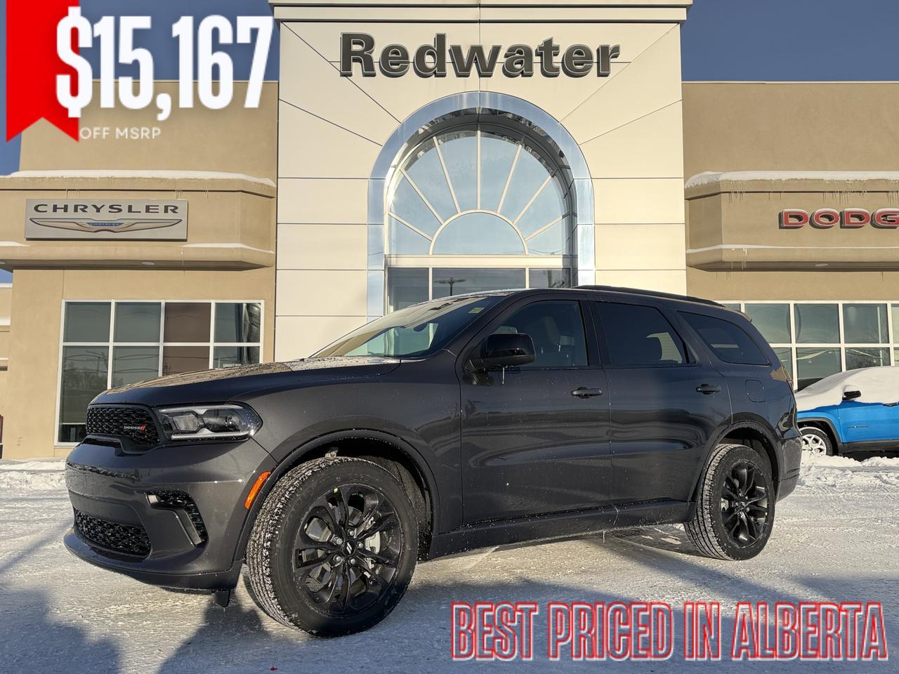 2026 Dodge Durango GT AWD | Vapour Grey | V6 | Blacktop Package | 3rd Row Seating | Heated Seats Wheel | 10IN NAV