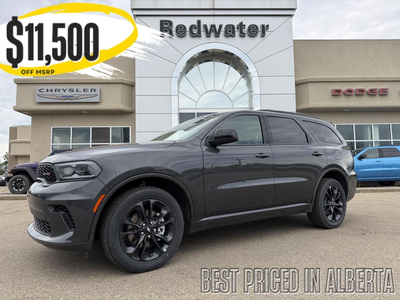 2026 Dodge Durango GT AWD | Vapour Grey | V6 | Blacktop Package | 3rd Row Seating | Heated Seats Wheel | 10IN NAV