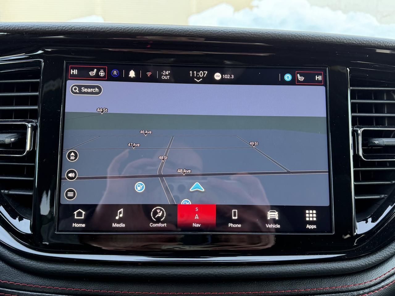 2026 Dodge Durango GT AWD | Vapour Grey | V6 | Blacktop Package | 3rd Row Seating | Heated Seats Wheel | 10IN NAV Redwater AB