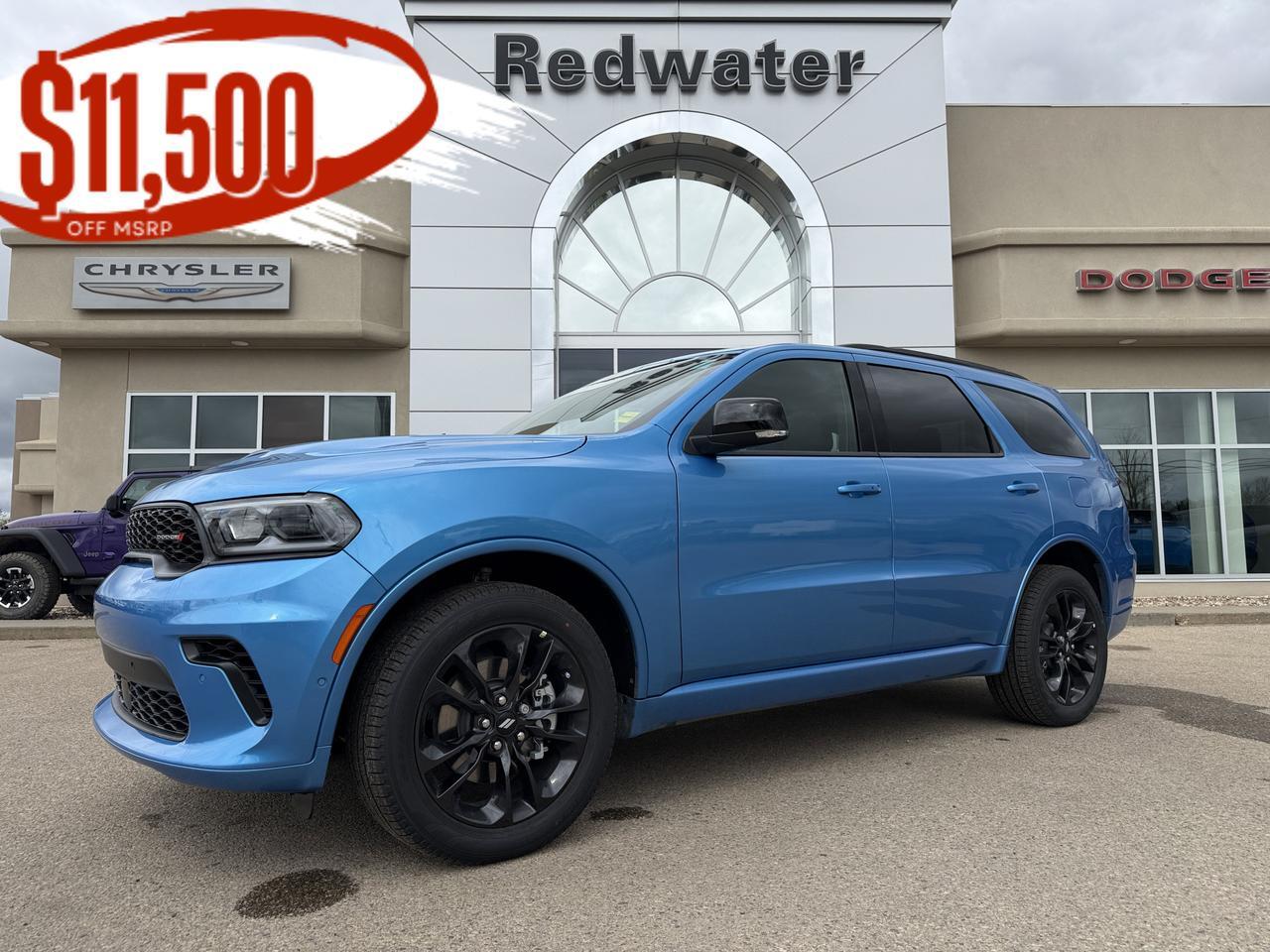 2026 Dodge Durango GT Plus AWD | B5 Blue | V6 | 3rd Row Seating | Leather | NAV | Sunroof | Power Liftgate