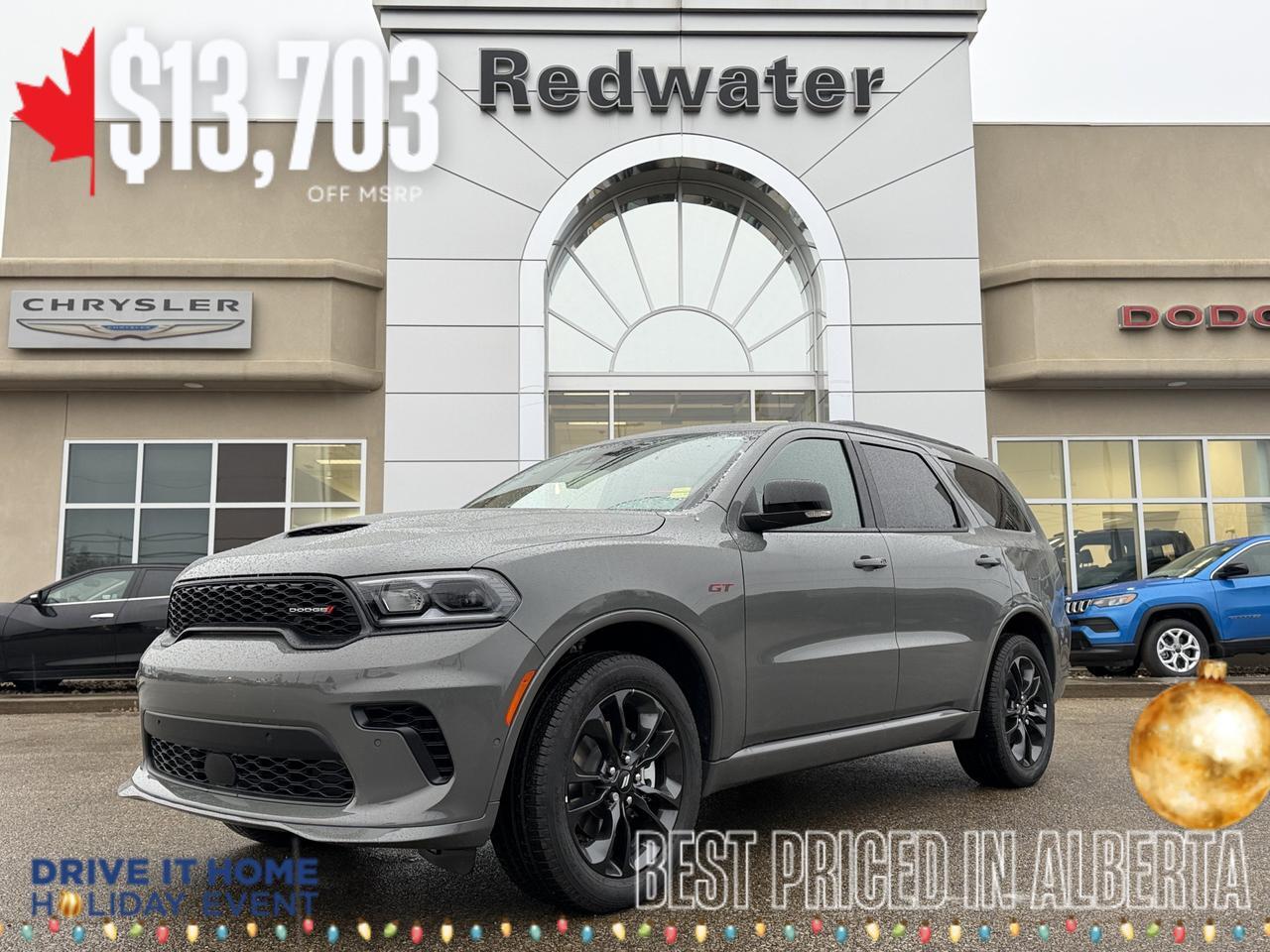 2026 Dodge Durango GT Plus AWD | V6 | Blacktop Redline SRT | 6 Passenger | Backup Camera | Heated Vented Seats