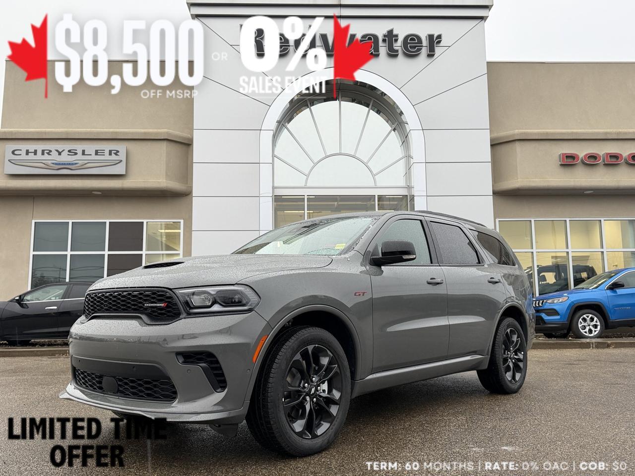 2026 Dodge Durango GT Plus AWD | V6 | Blacktop Redline SRT | 6 Passenger | Backup Camera | Heated Vented Seats