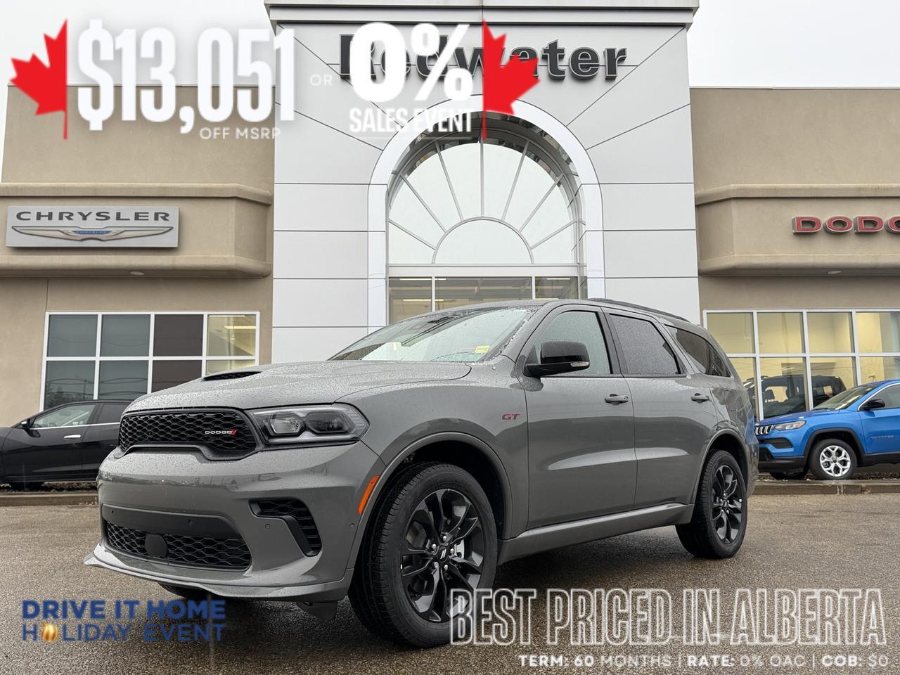 2026 Dodge Durango GT Plus AWD | V6 | Blacktop Redline SRT | 6 Passenger | Backup Camera | Heated Vented Seats