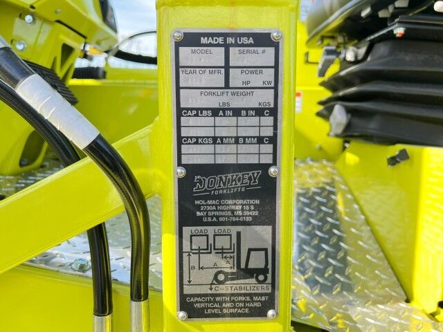 2026 Donkey 4K Series 4,000 lbs. capacity Low Profile Truck Mounted Forklift