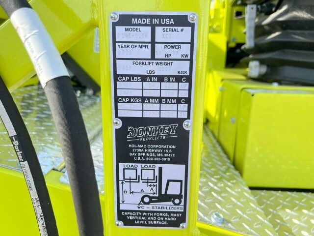 2026 Donkey 5.5K Series 5,500 lbs. capacity Truck Mounted Forklift Homestead FL