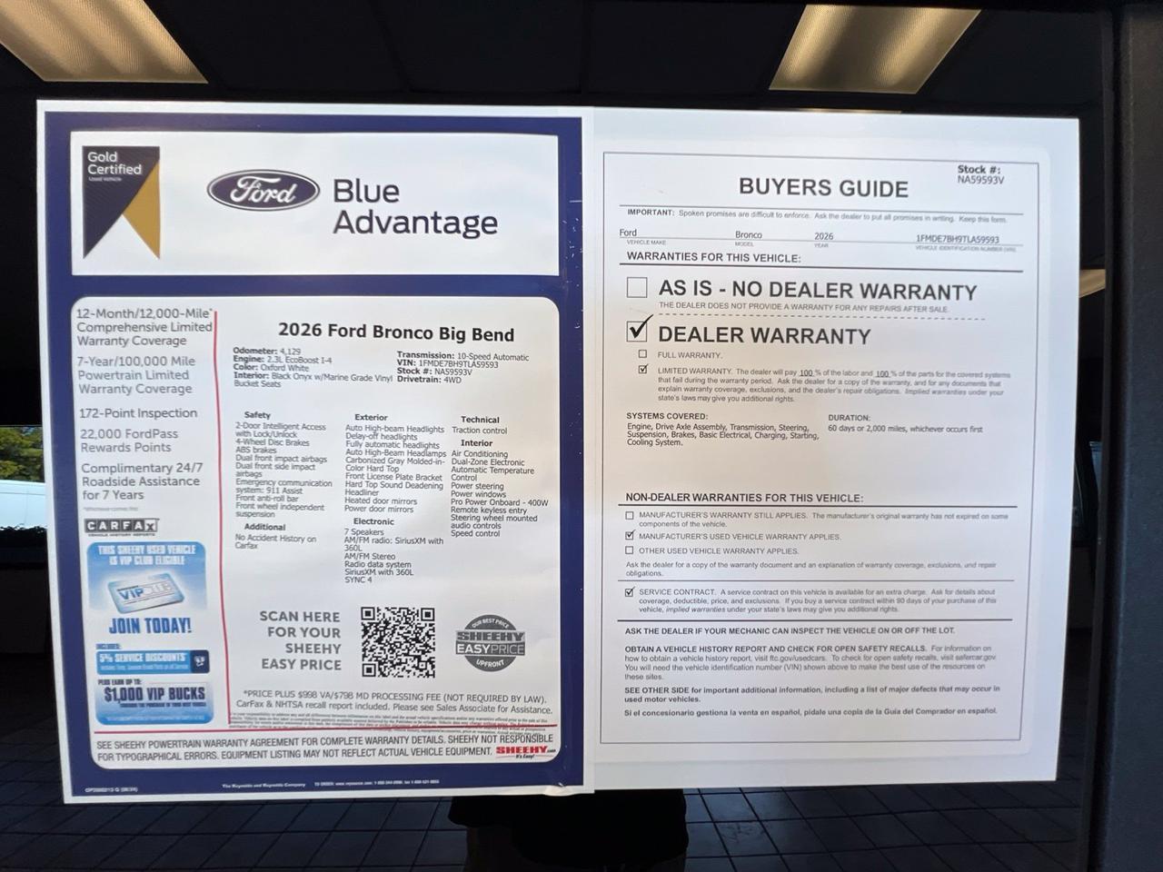 2026 Ford Bronco Big Bend Richmond VA