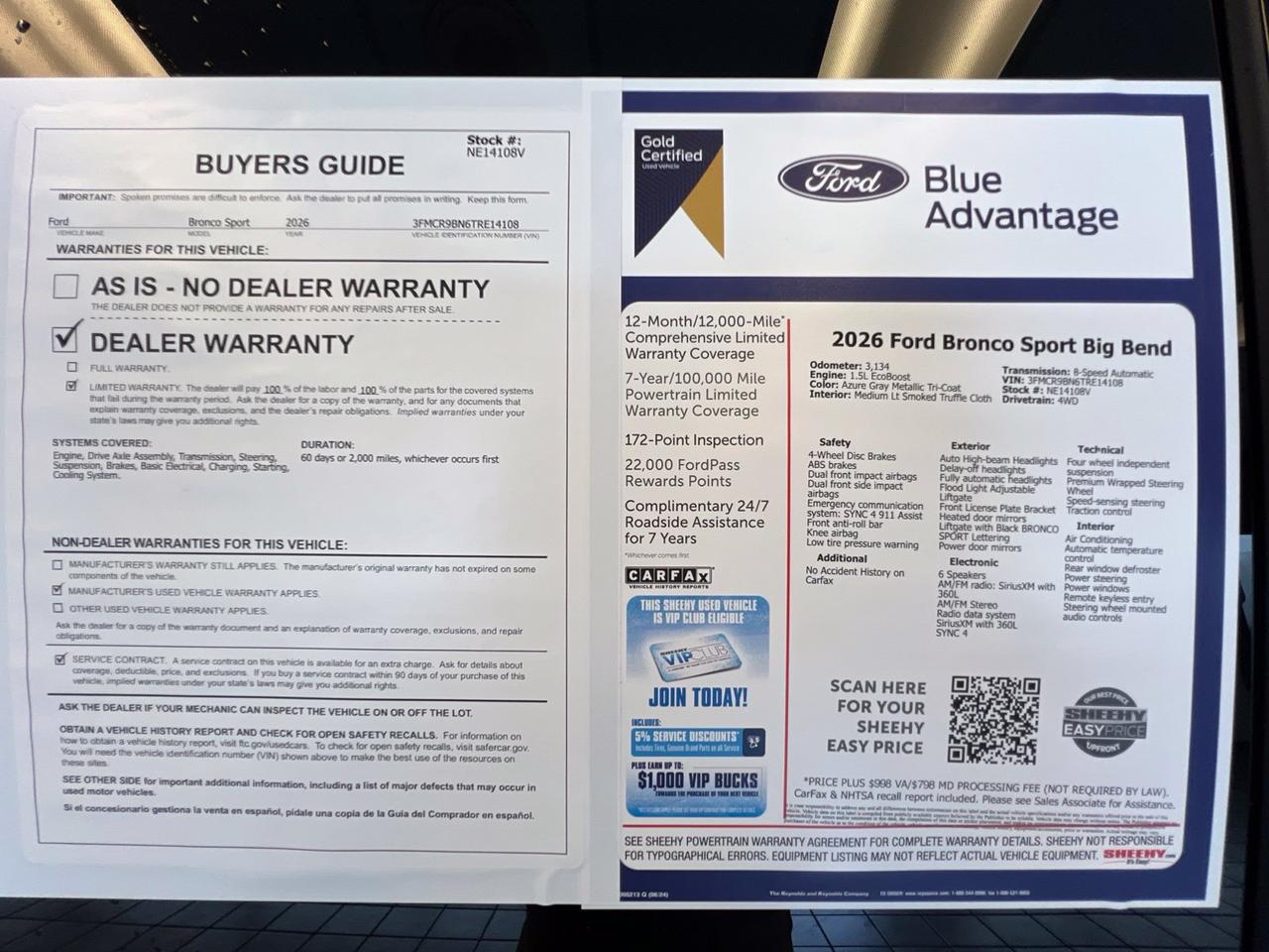 2026 Ford Bronco Sport Big Bend Richmond VA