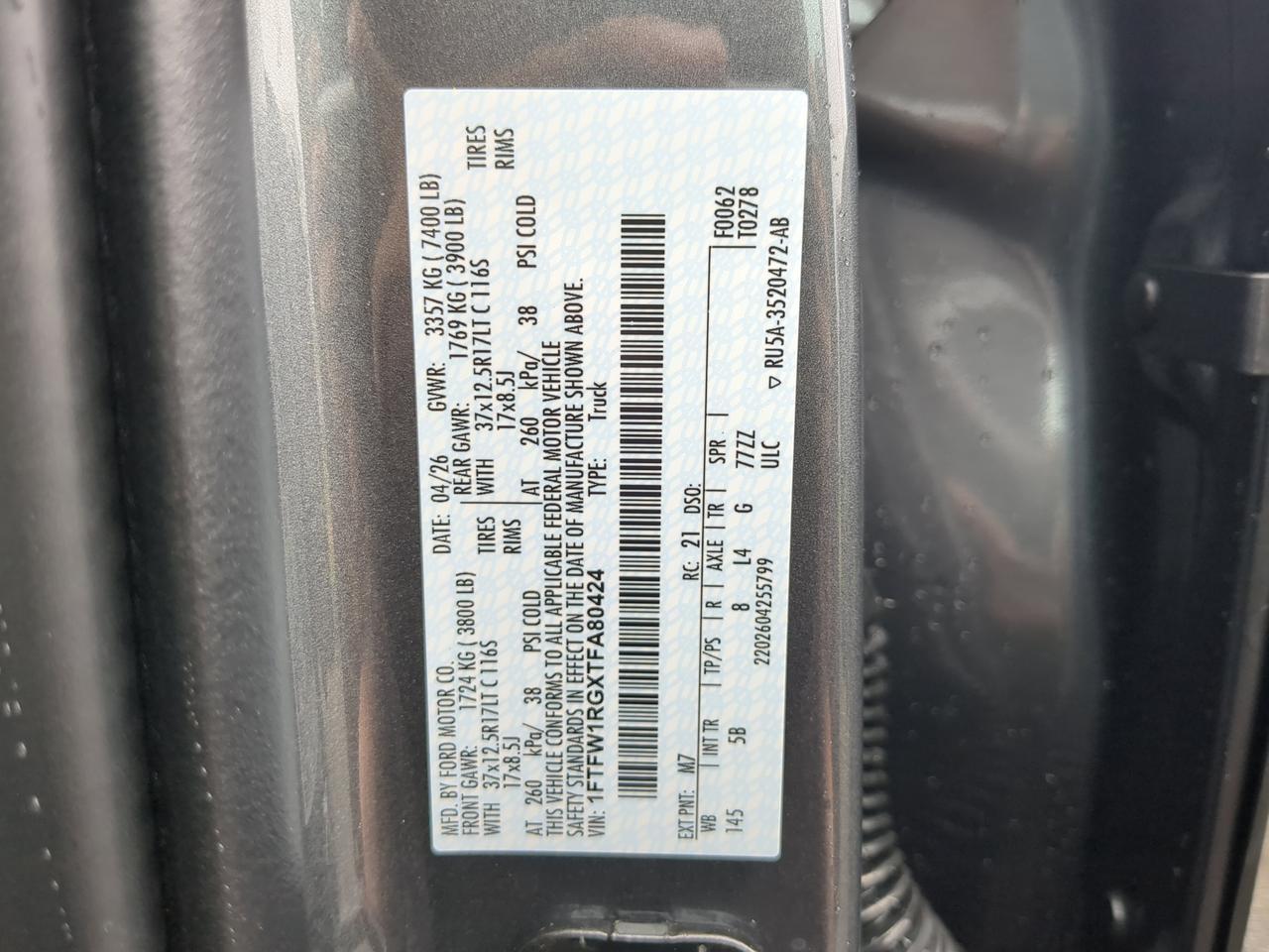 2026 Ford F-150 Raptor Winder GA