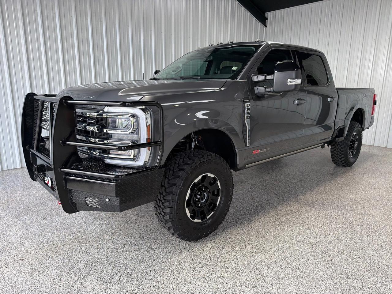 2026 Ford F-250 Lariat, H.O. Diesel, Tremor Pkg, Power Boards, Pano Roof, Premium Pkg, Leveled, Winch, Ranch Hands, Toyo M/Ts