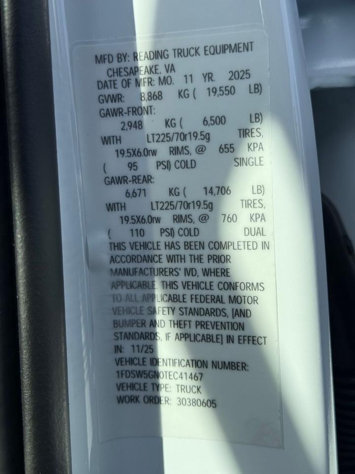 2026 Ford F-550SD XL Gaithersburg MD