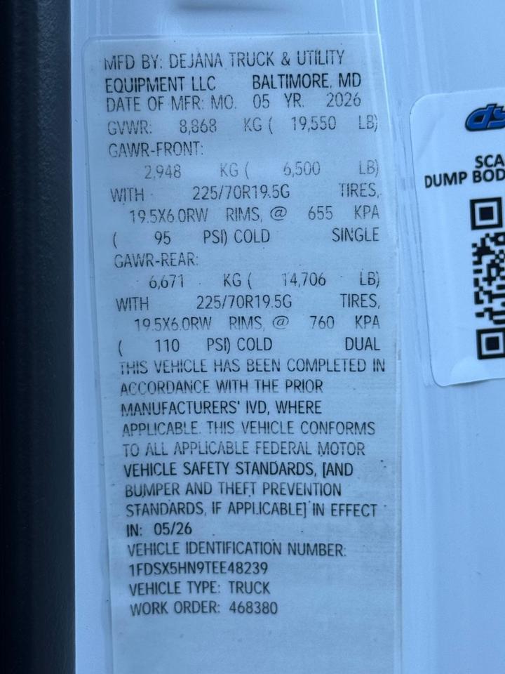 2026 Ford F-550SD XL Gaithersburg MD