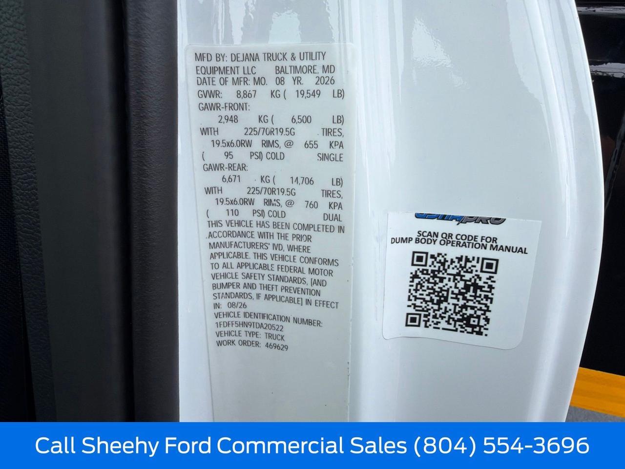2026 Ford F-550SD XL Richmond VA