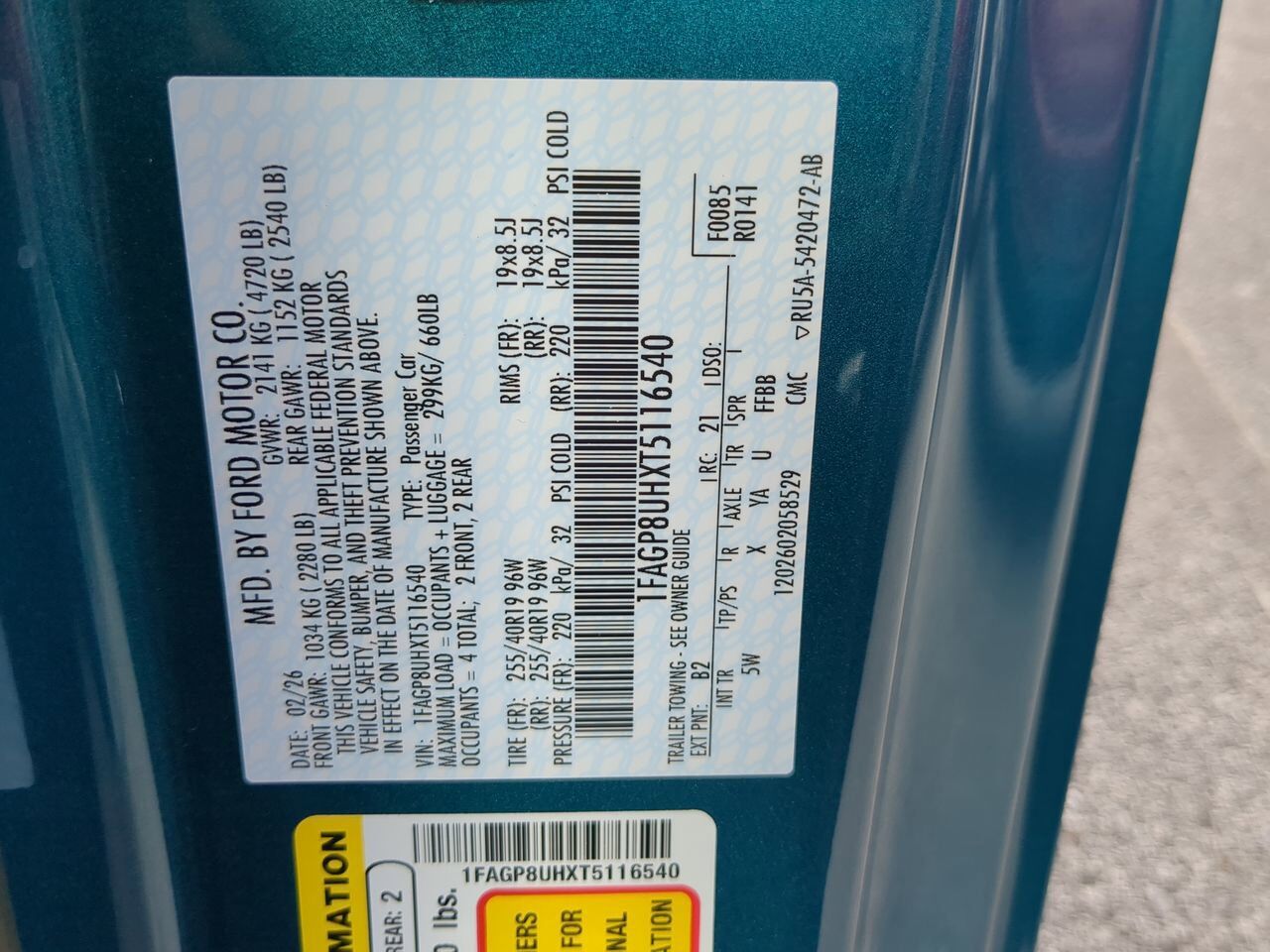 2026 Ford Mustang EcoBoost Premium Appleton WI