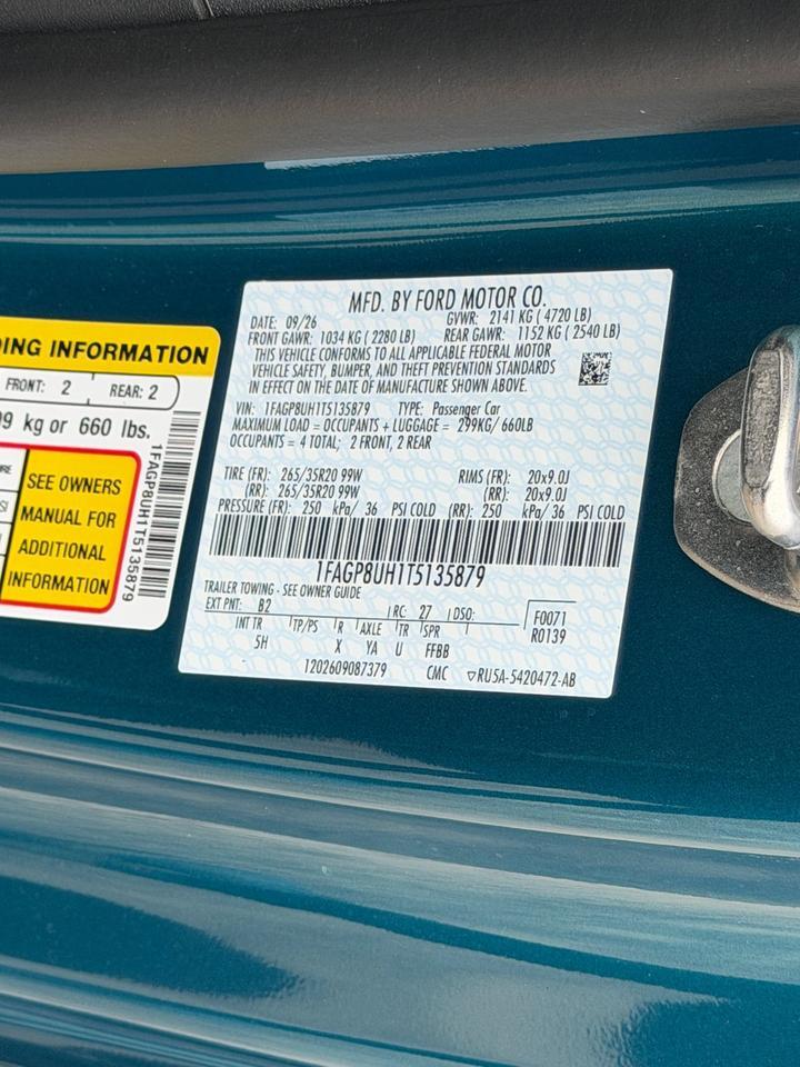 2026 Ford Mustang EcoBoost Premium Springfield VA