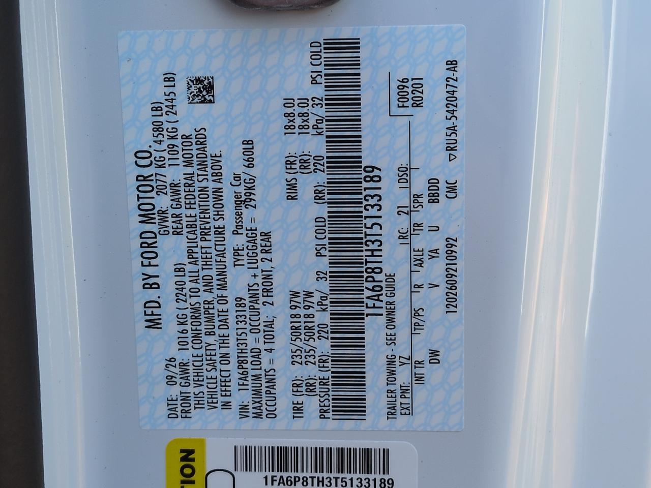 2026 Ford Mustang Ecoboost Winder GA