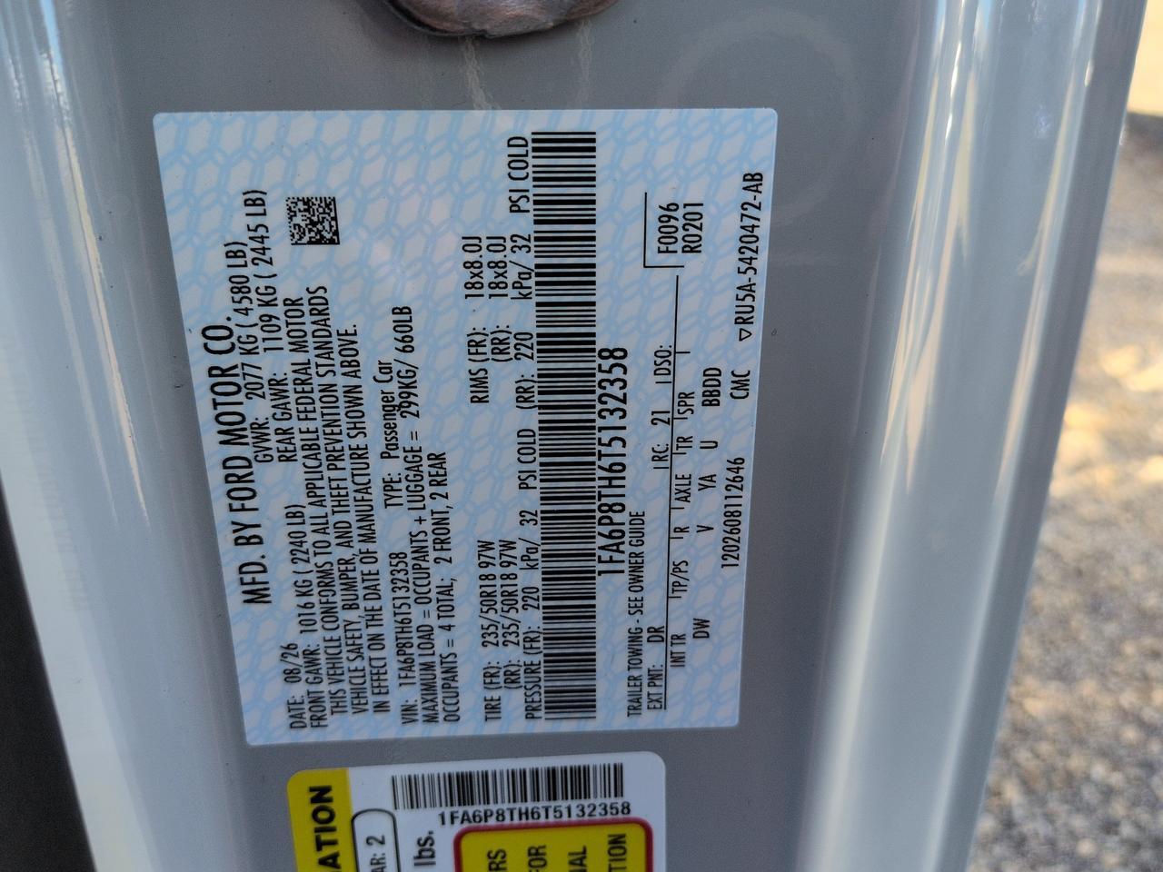 2026 Ford Mustang Ecoboost Winder GA