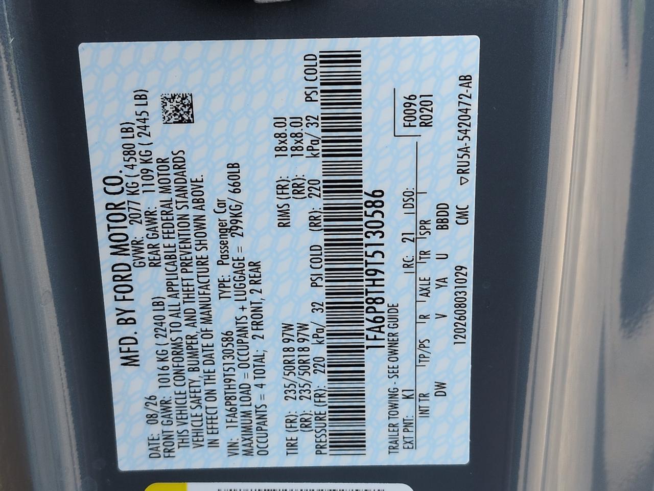 2026 Ford Mustang Ecoboost Winder GA
