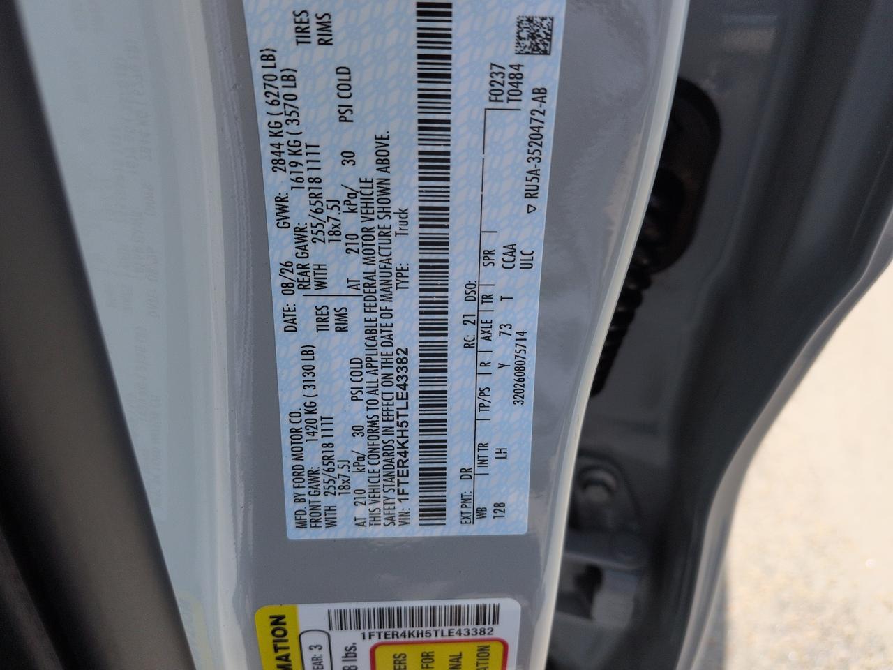 2026 Ford Ranger LARIAT Appleton WI