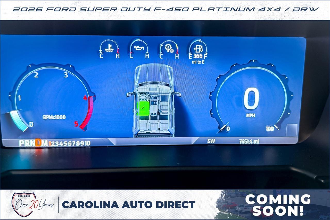2026 Ford Super Duty F-450 Platinum 4X4 / DRW / 6.7L V8 Diesel / Coming Soon! Lincolnton NC