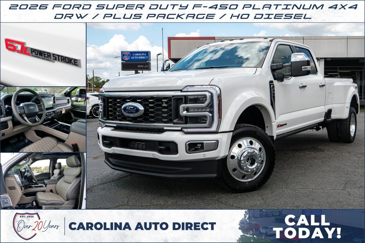 2026 Ford Super Duty F-450 Platinum 4X4 / DRW / Plus Package / HO Diesel!