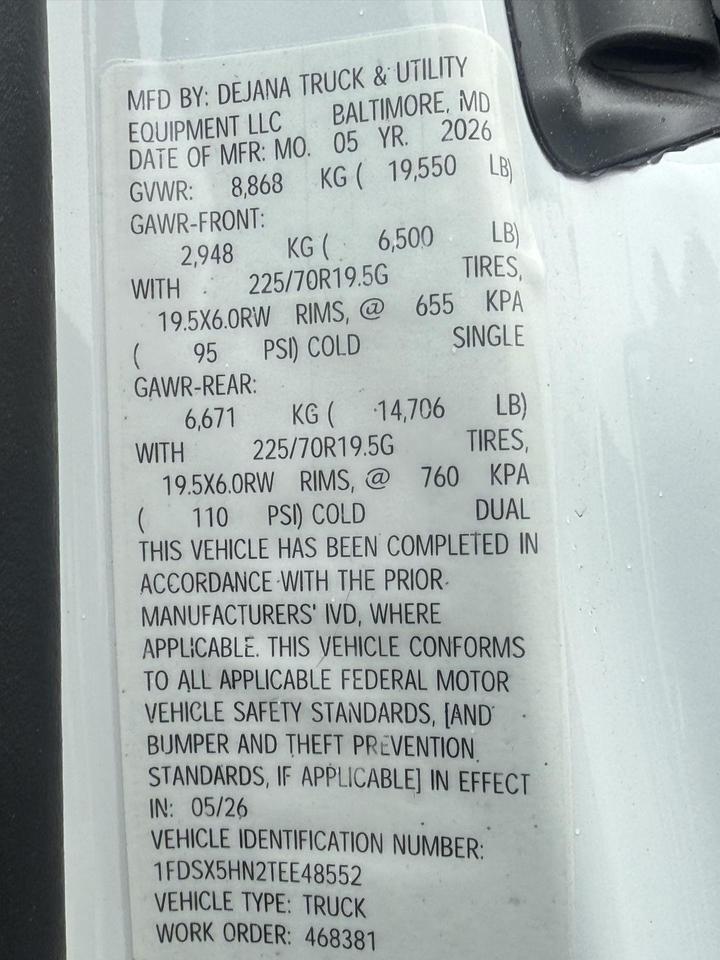 2026 Ford Super Duty F-550 DRW XL Gaithersburg MD
