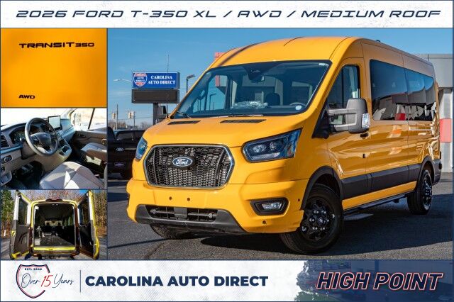 2026 Ford T-350 XL / AWD / Medium Roof / Co-Pilot360 / Trailer Tow PKG!