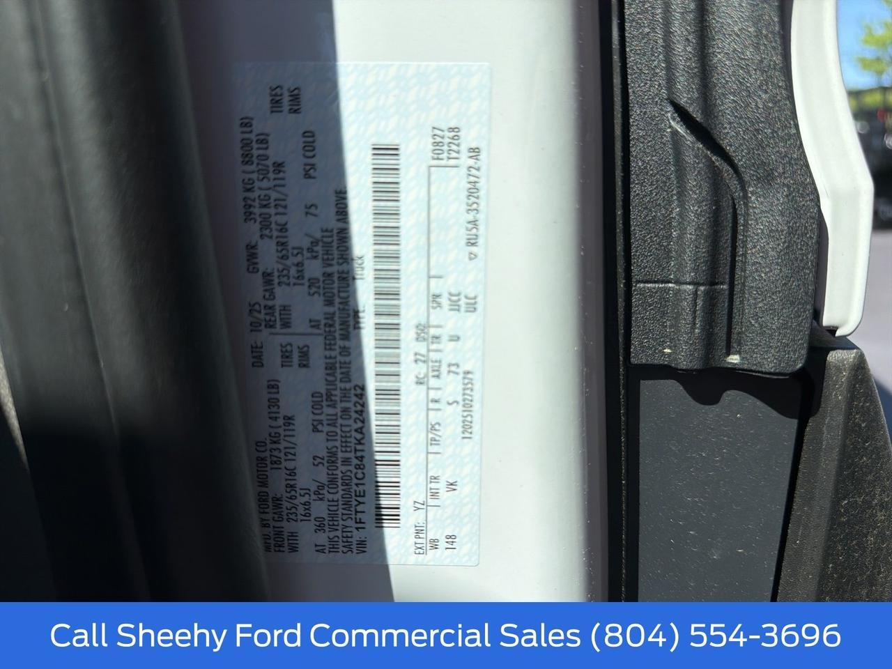 2026 Ford Transit-150 Mid Roof Cargo Van Richmond VA