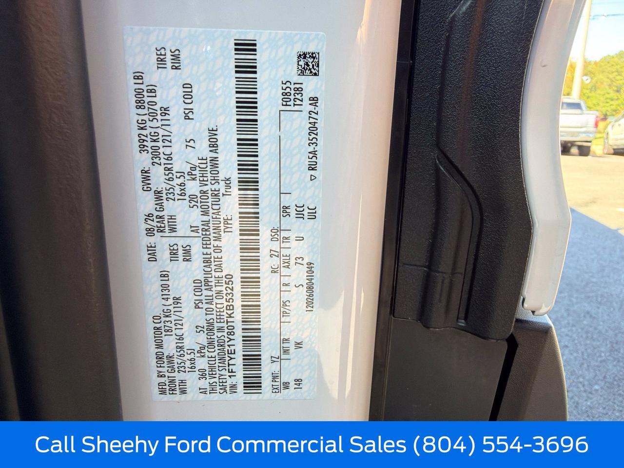 2026 Ford Transit-150 Shelving Package Richmond VA