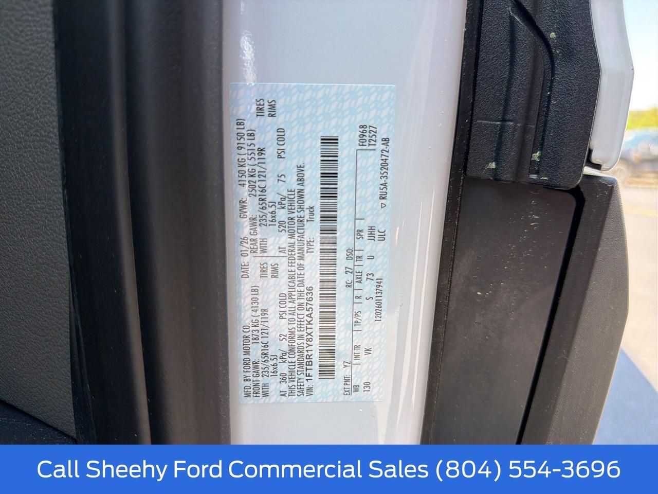 2026 Ford Transit-250 Low Roof Cargo Van Richmond VA