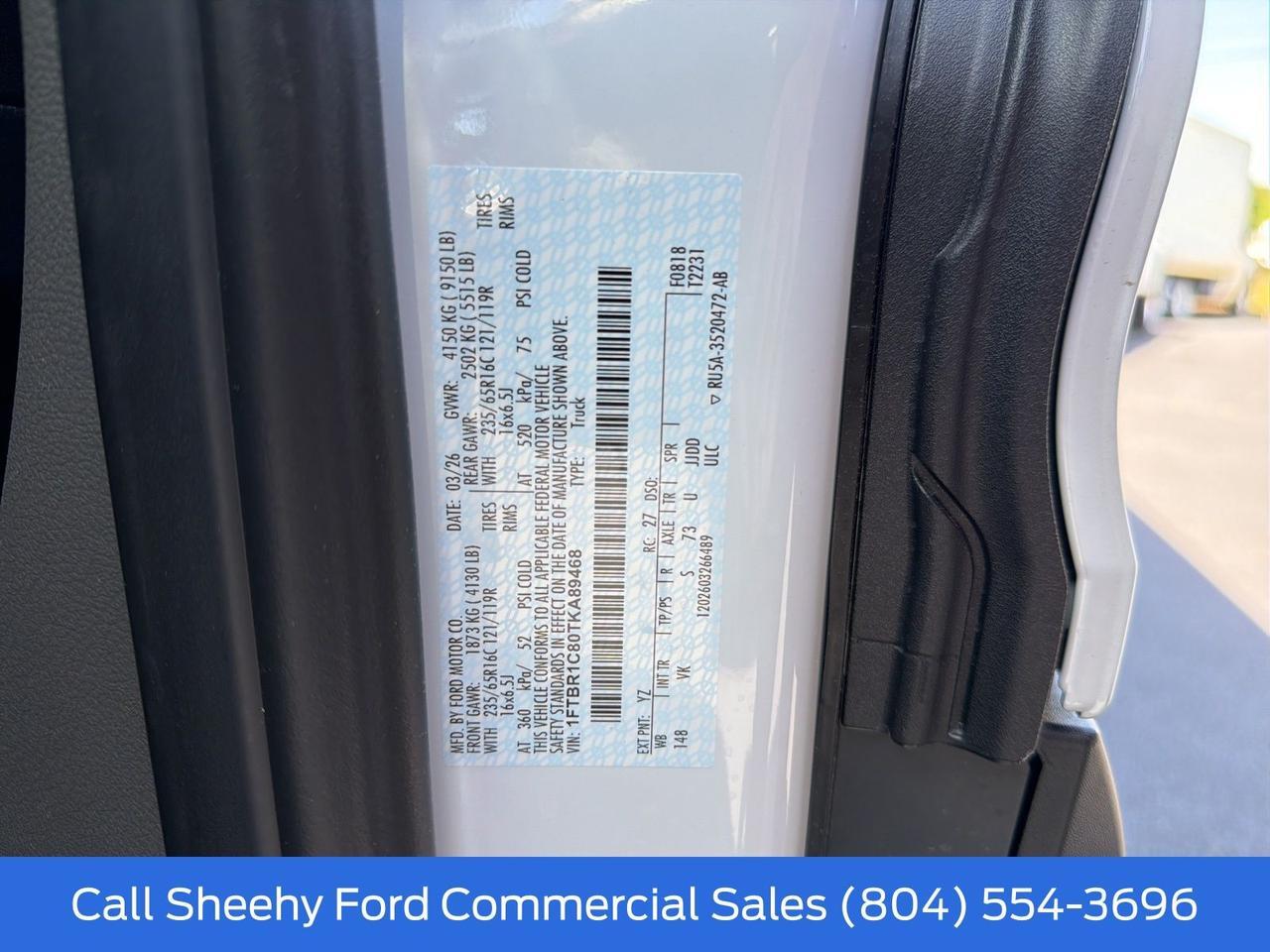 2026 Ford Transit-250 Mid Roof Cargo Van Richmond VA