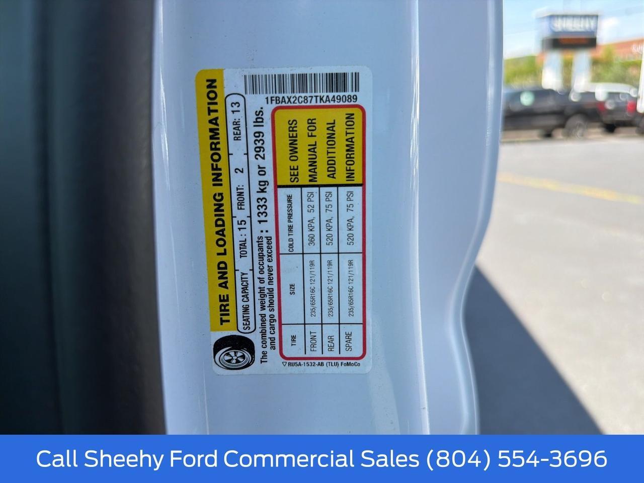 2026 Ford Transit-350 Mid Roof 15-Passenger Van Richmond VA