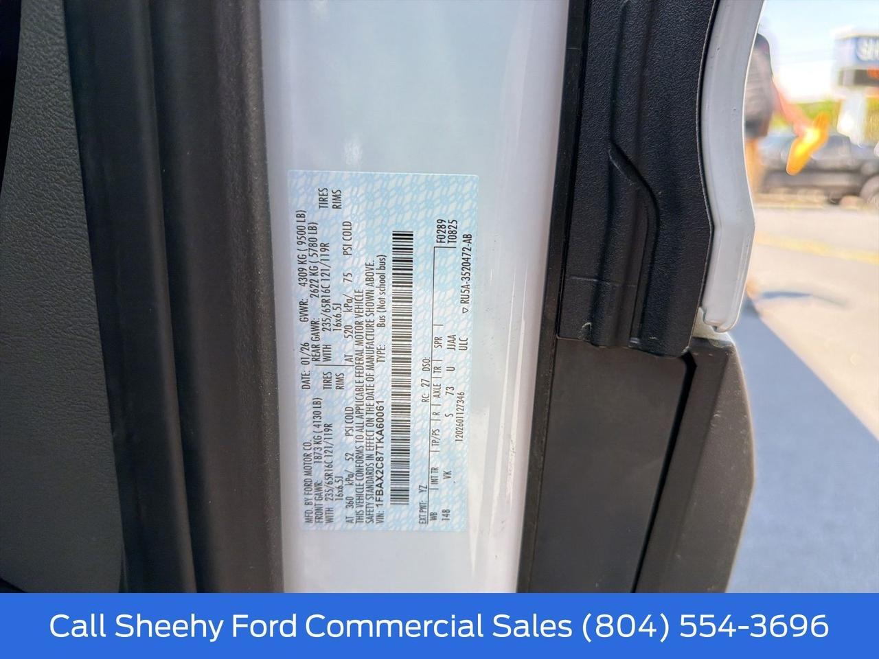 2026 Ford Transit-350 Mid Roof 15-Passenger Van Richmond VA