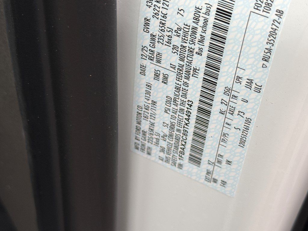 2026 Ford Transit-350 XL Gaithersburg MD