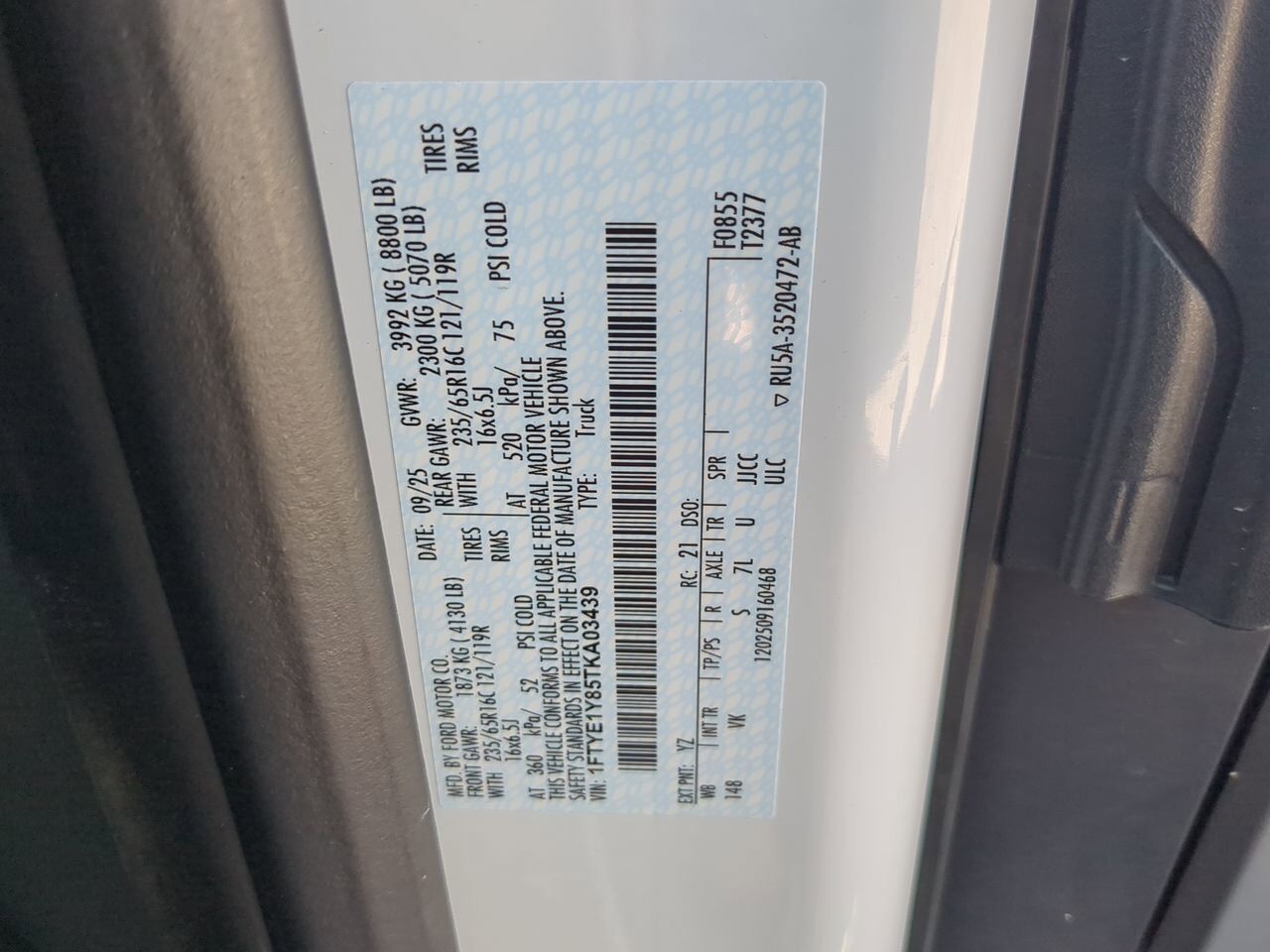 2026 Ford Transit Cargo Van Low Roof Winder GA