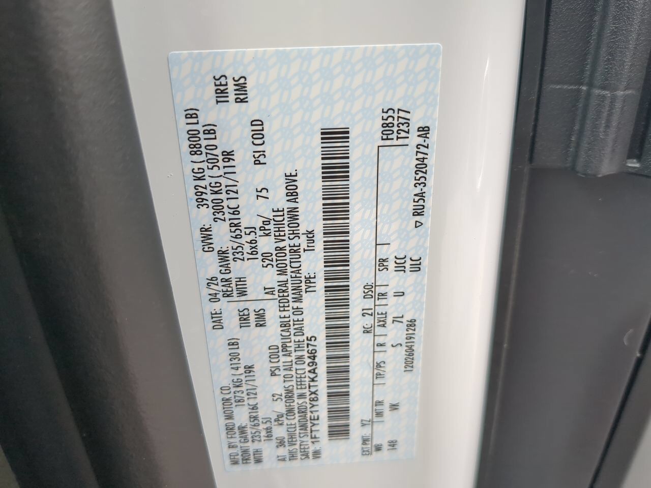 2026 Ford Transit Cargo Van XL Appleton WI