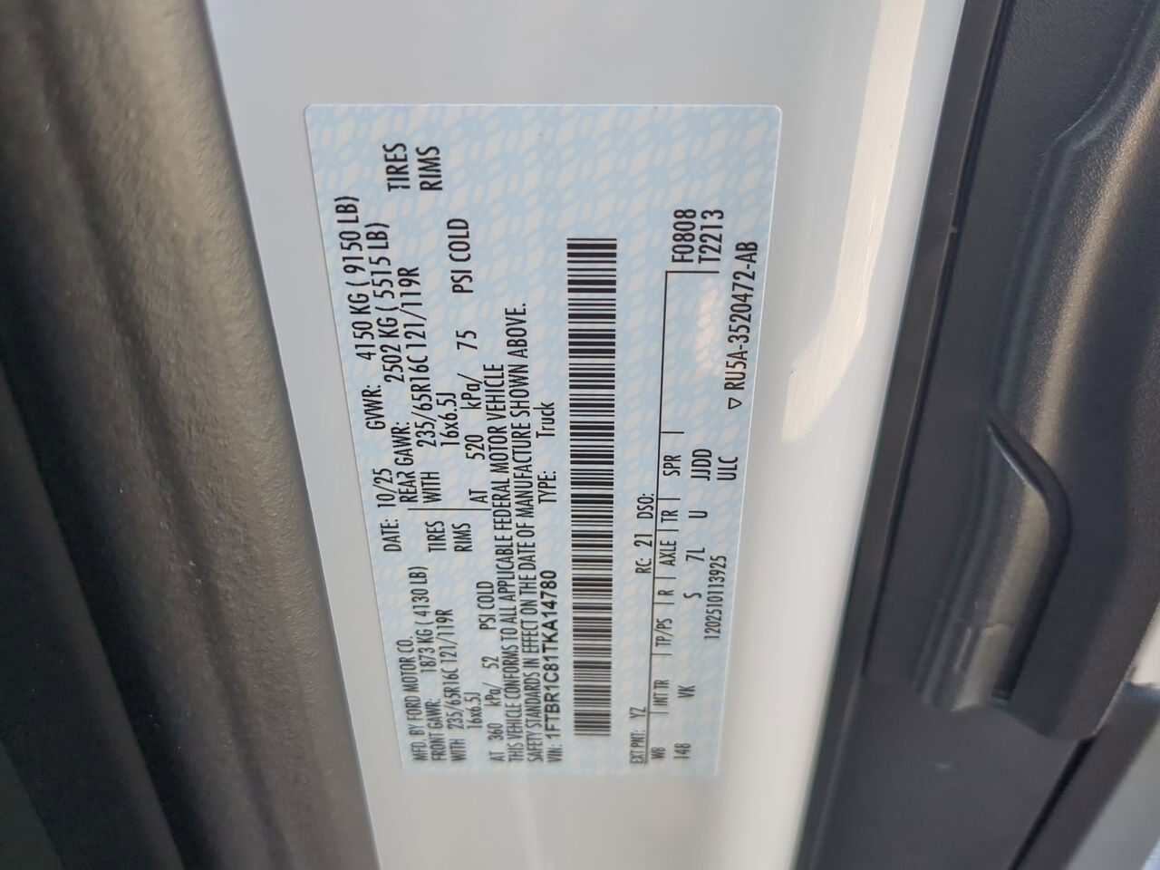 2026 Ford Transit Cargo Van XL Winder GA