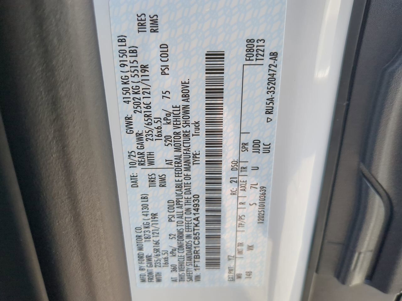 2026 Ford Transit Cargo Van XL Winder GA