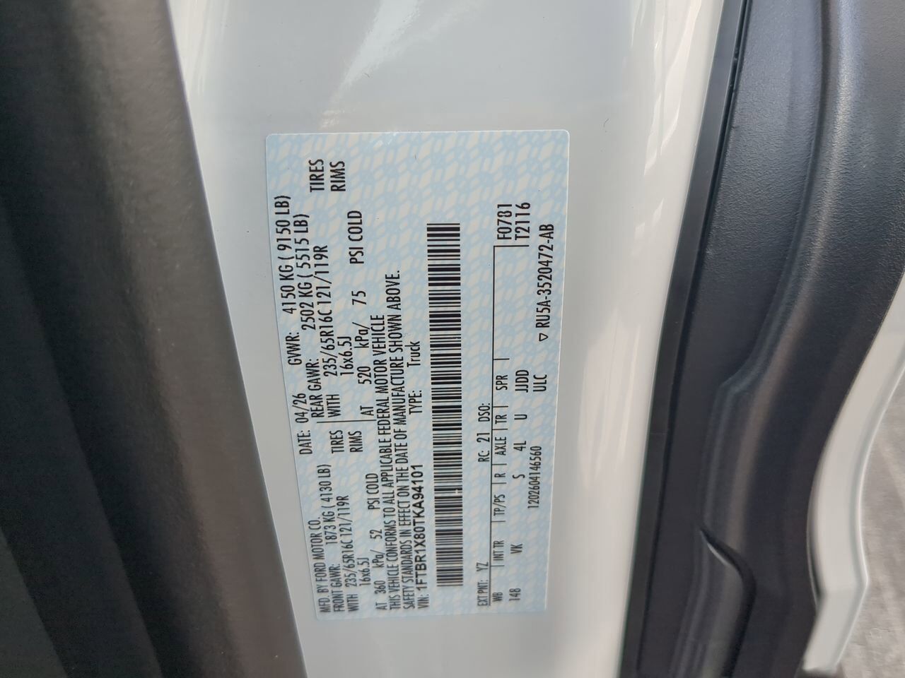 2026 Ford Transit Cargo Van XL Winder GA