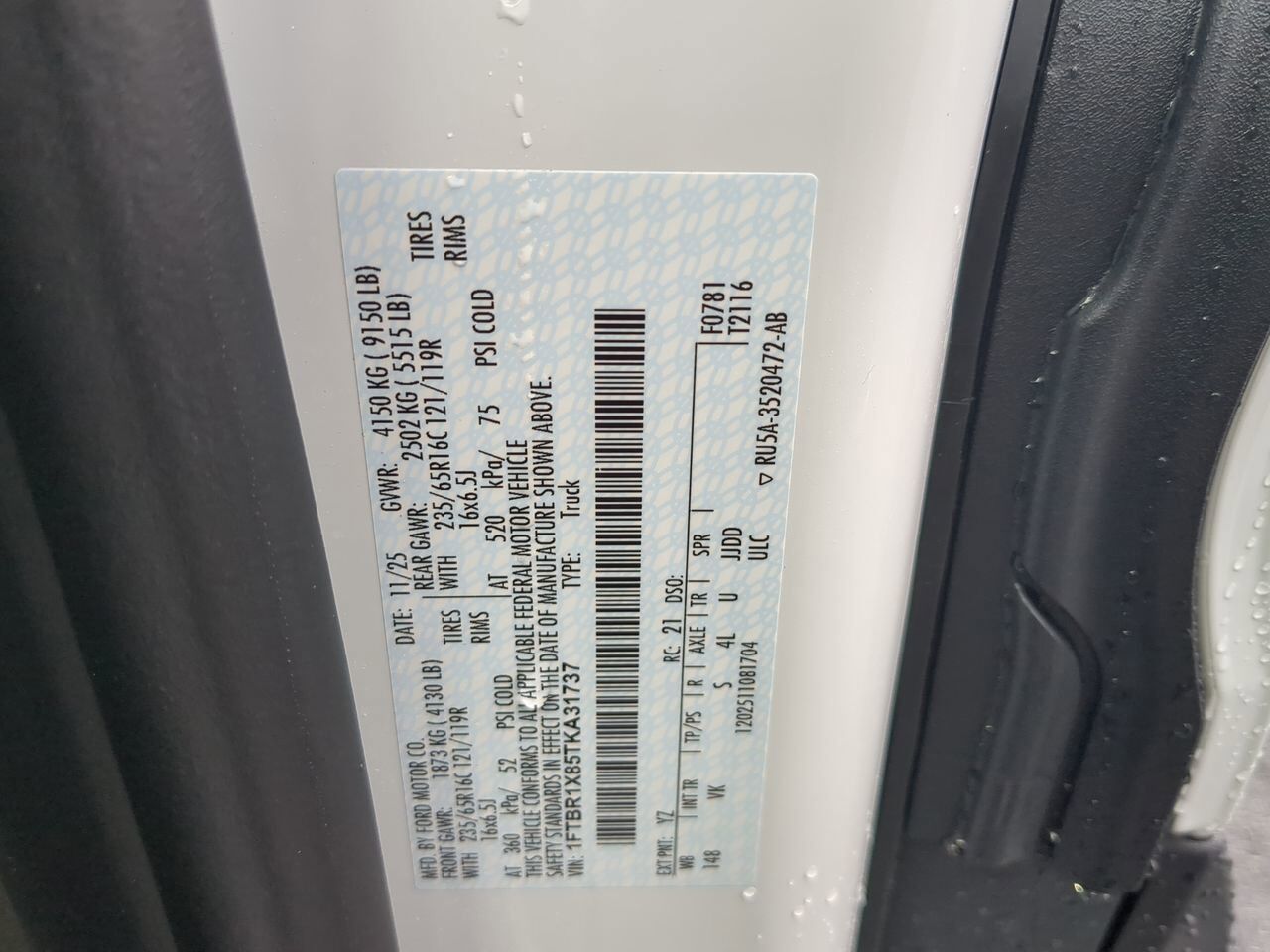 2026 Ford Transit Cargo Van XL Winder GA